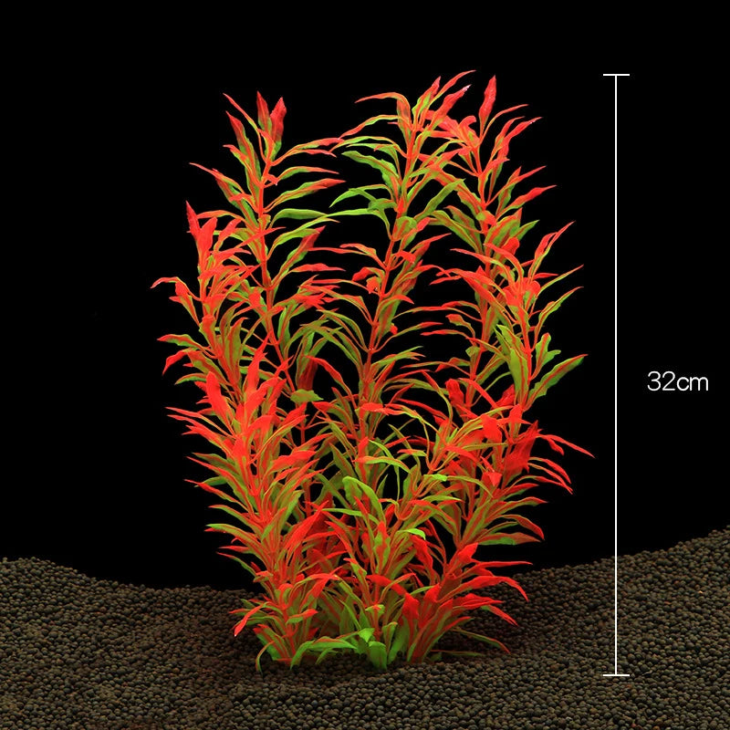 Artificial Aquarium Decor Plants Underwater Water Grass Aquatic Plastic Plants For Fish Tank Aquarium Decorations