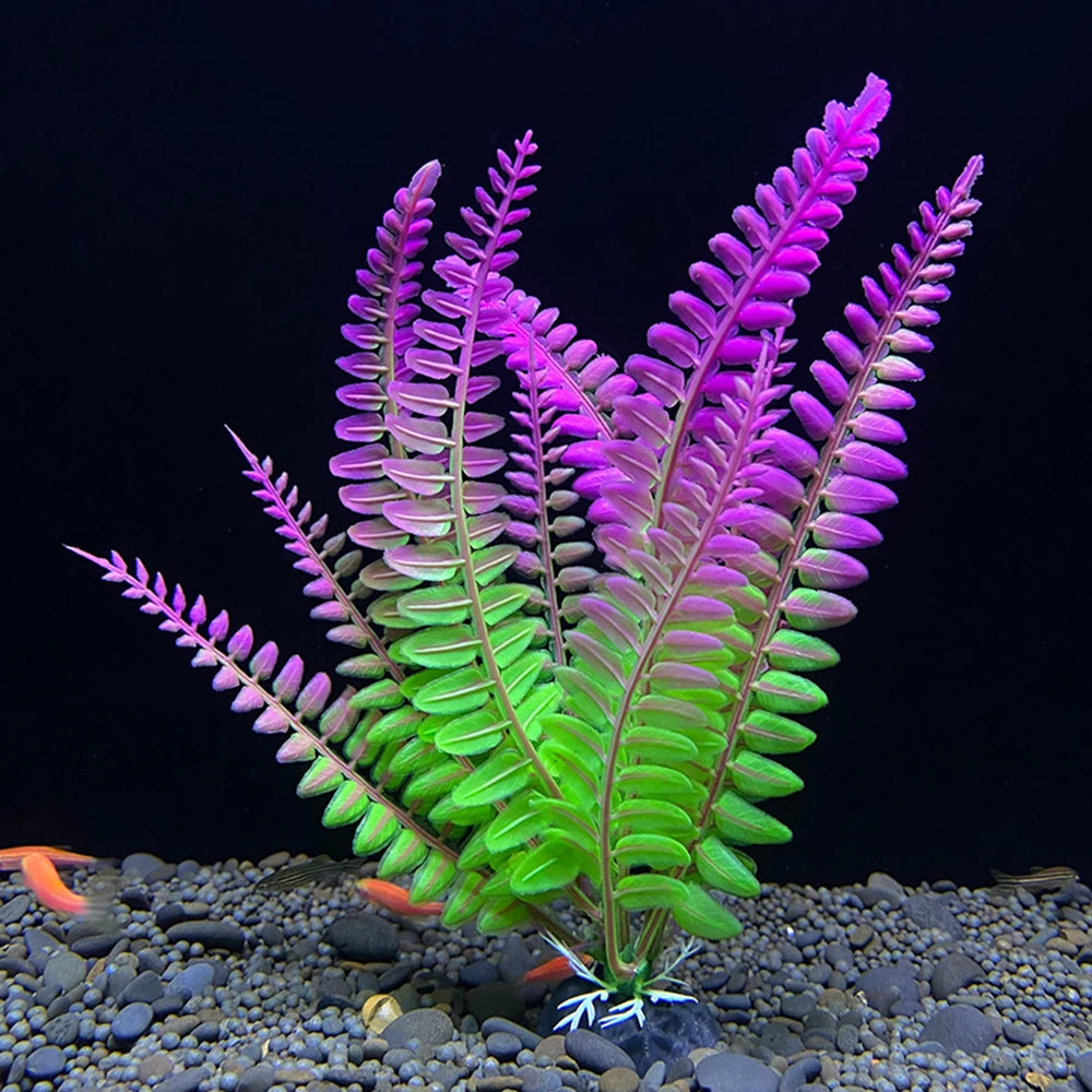 1PC Plastic Simulated Aquatic Plants For Fish Tank Landscaping, Aquarium Decoration, Seagrass Ornaments