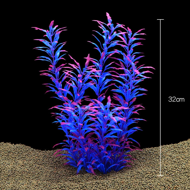 Artificial Aquarium Decor Plants Underwater Water Grass Aquatic Plastic Plants For Fish Tank Aquarium Decorations
