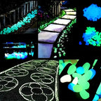100pcs Glow In The Dark Pebbles: Resin Luminous Stones for Aquarium Decor