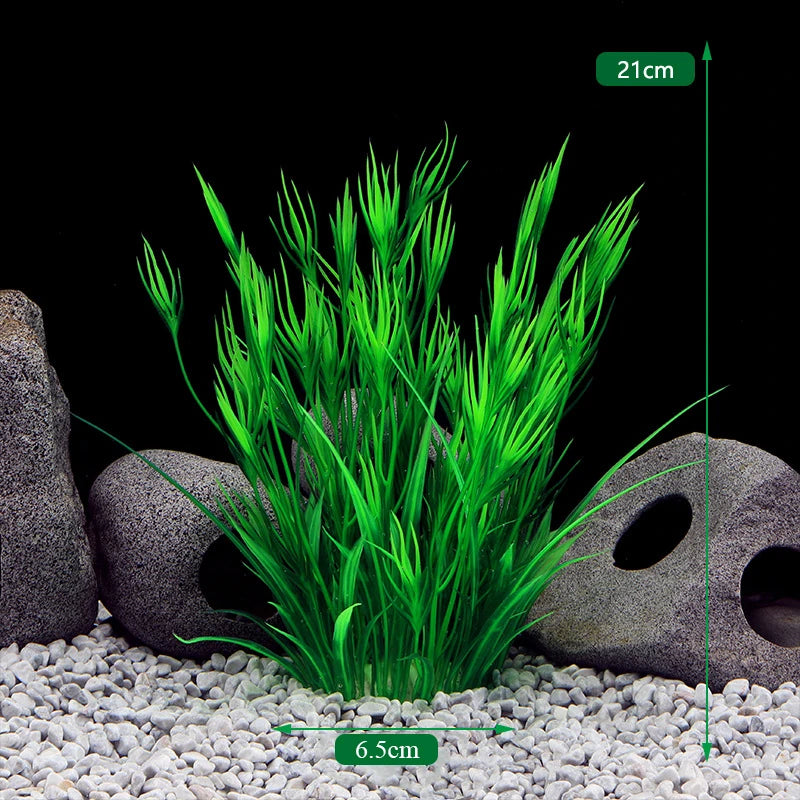 Artificial Aquarium Decor Plants Underwater Water Grass Aquatic Plastic Plants For Fish Tank Aquarium Decorations