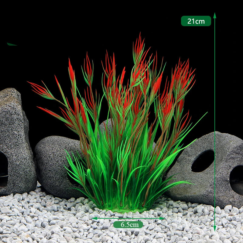 Artificial Aquarium Decor Plants Underwater Water Grass Aquatic Plastic Plants For Fish Tank Aquarium Decorations