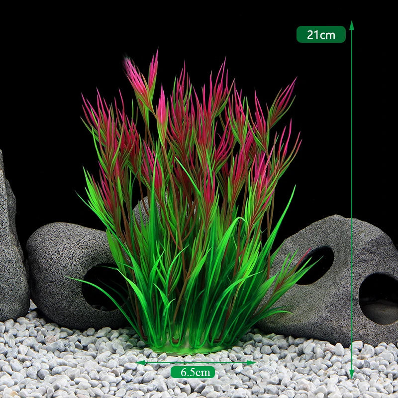 Artificial Aquarium Decor Plants Underwater Water Grass Aquatic Plastic Plants For Fish Tank Aquarium Decorations