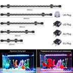 90-260V Aquarium Light LED Waterproof Fish Tank Clip Light Underwater Decor Lighting Submersible Lamp Plant Grow Lamp 18-58 CM