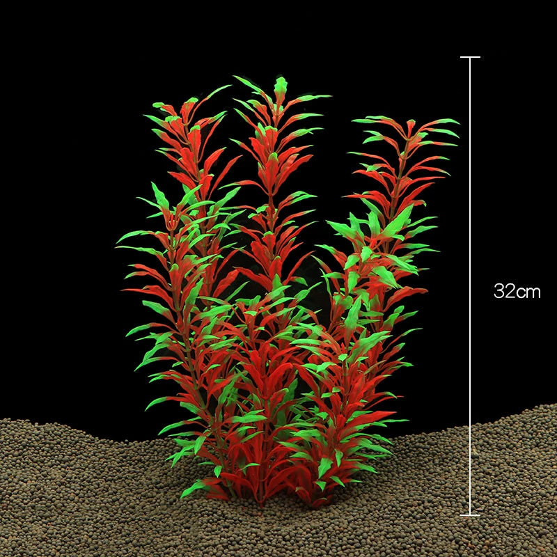 Artificial Aquarium Decor Plants Underwater Water Grass Aquatic Plastic Plants For Fish Tank Aquarium Decorations