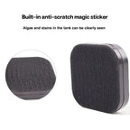 Mini Square Magnetic Brush Aquarium Glass Cleaner Scratch-Resistant Glass Cleaner Magnetic Brush for Small Aquarium Fish Tank