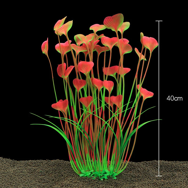 Artificial Aquarium Decor Plants Underwater Water Grass Aquatic Plastic Plants For Fish Tank Aquarium Decorations