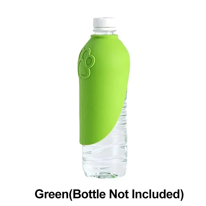 Portable Silicone Pet Water Bottle, Outdoor Dog/Cat Travel Drinking Bowl, Foldable Water Dispenser Interchangeable Bottle