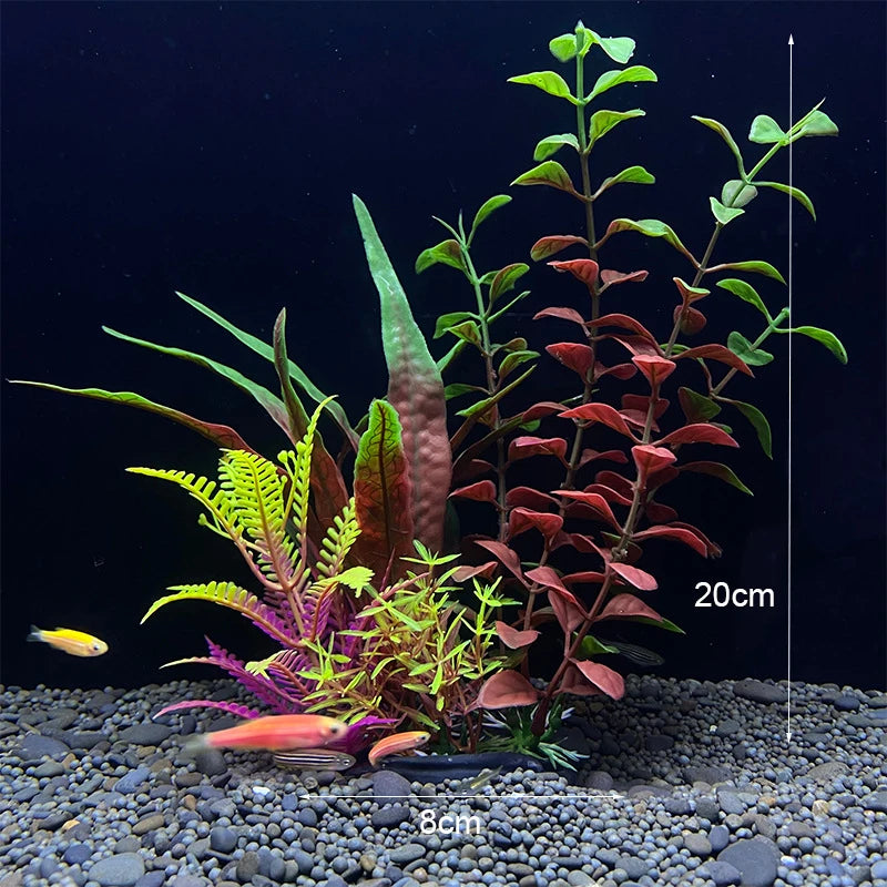 Artificial Aquarium Decor Plants Underwater Water Grass Aquatic Plastic Plants For Fish Tank Aquarium Decorations
