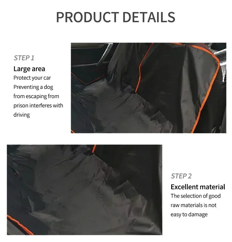 Dog Car Seat Cover Oxford Hammock Waterproof Scratchproof Pet Seat Protector for Cars Trucks SUVs Durable Back Seat Cover