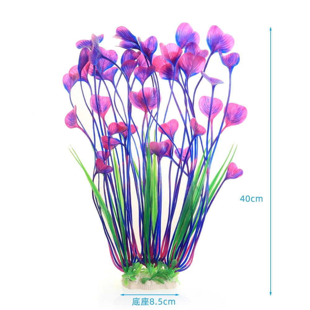 Artificial Aquarium Decor Plants Underwater Water Grass Aquatic Plastic Plants For Fish Tank Aquarium Decorations