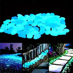 100pcs Glow In The Dark Pebbles: Resin Luminous Stones for Aquarium Decor