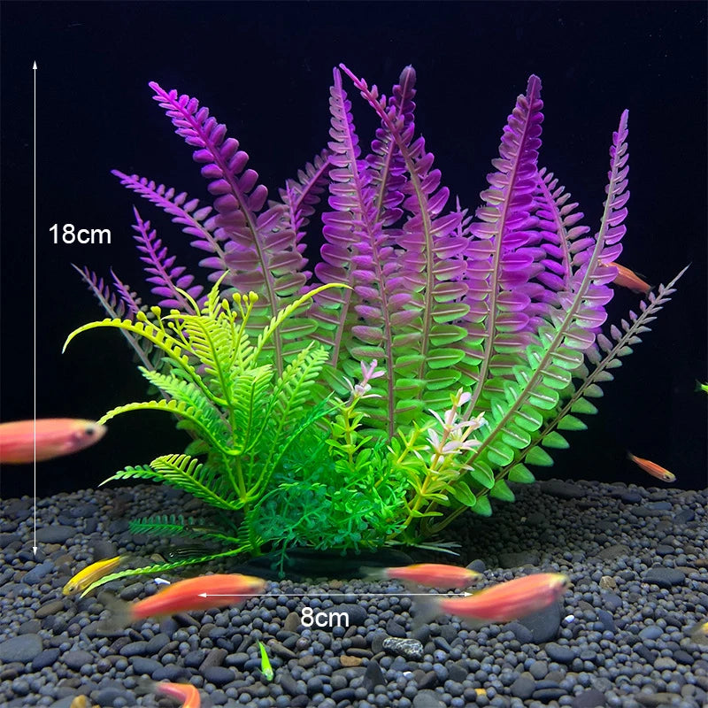 Artificial Aquarium Decor Plants Underwater Water Grass Aquatic Plastic Plants For Fish Tank Aquarium Decorations