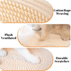 Woven Cat & Small Dog Bed Basket Cushion 18.5in Washable in 3 Colors