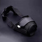 Black Breathable Anti Barking Adjustable Dog Muzzle Nylon Straps Anti Biting Dog Muzzles Cool Pets Accessories